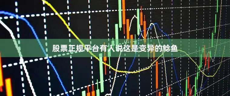 股票正规平台有人说这是变异的鲶鱼